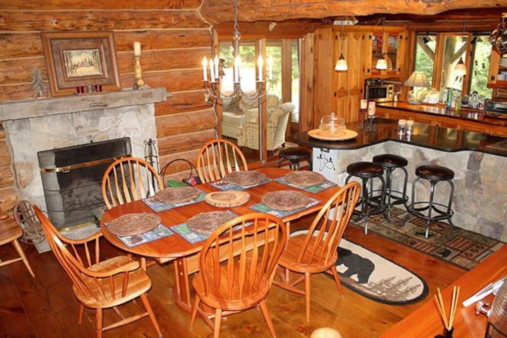 The Kresge Kabin - Authentic Grand Log Cabin. Βίλα Winhall Εξωτερικό φωτογραφία