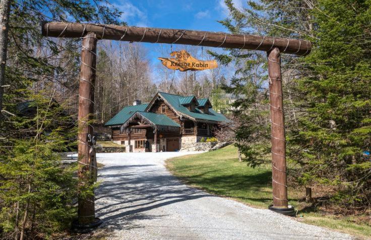 The Kresge Kabin - Authentic Grand Log Cabin. Βίλα Winhall Εξωτερικό φωτογραφία